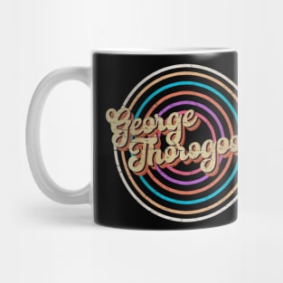 vintage circle line color George Thorogood Mug